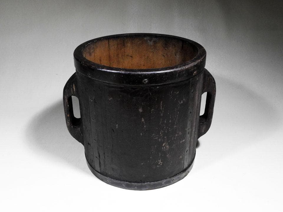 ●滅多にありません 半斗升 五升枡 昭和レトロ 民具 古道具 高さ25.5㎝