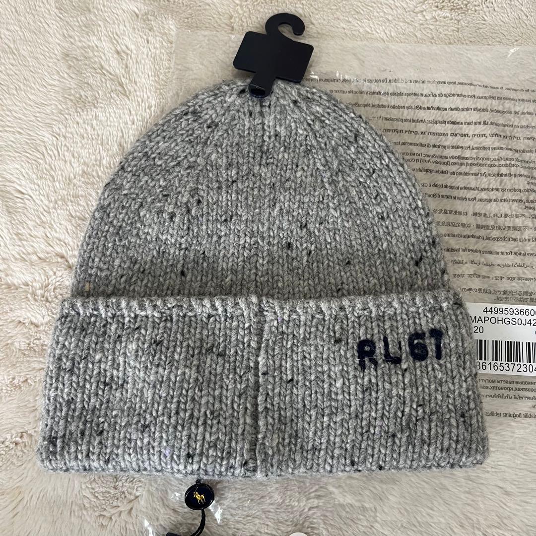 ラルフローレン ニット帽 グレー ベイクルーズジャーナルスタンダードスピック