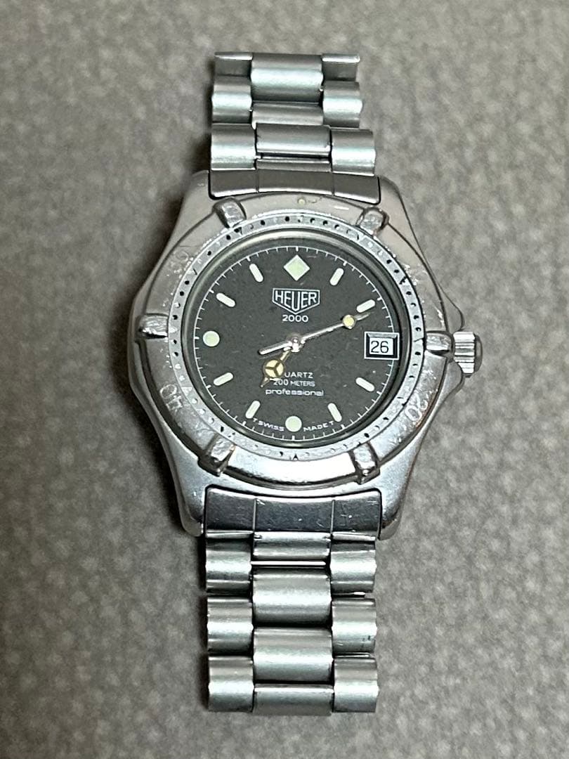 【希少】HEUER 2000プロフェッショナル ヴィンテージ腕時計