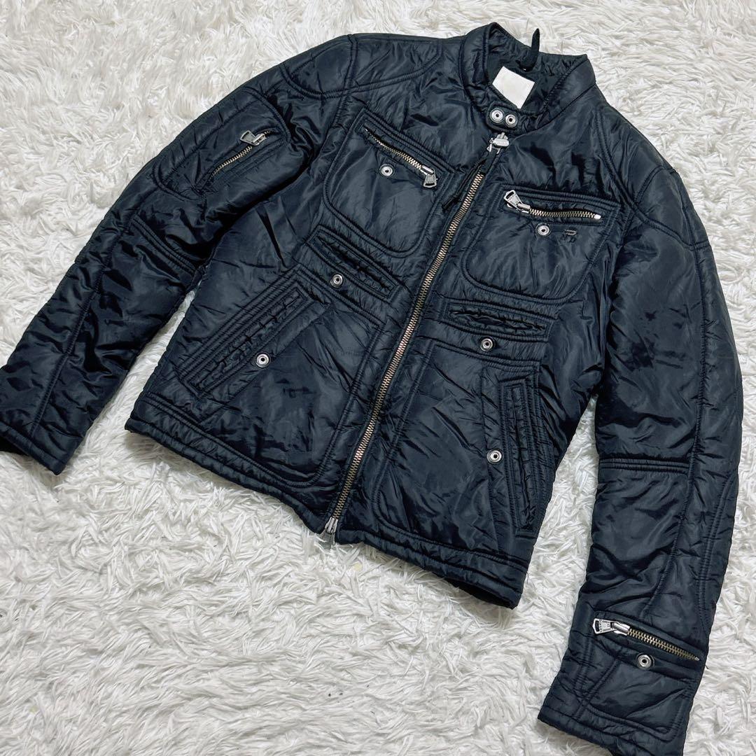【c6701】DIESEL ディーゼル　ナイロンライダースジャケット