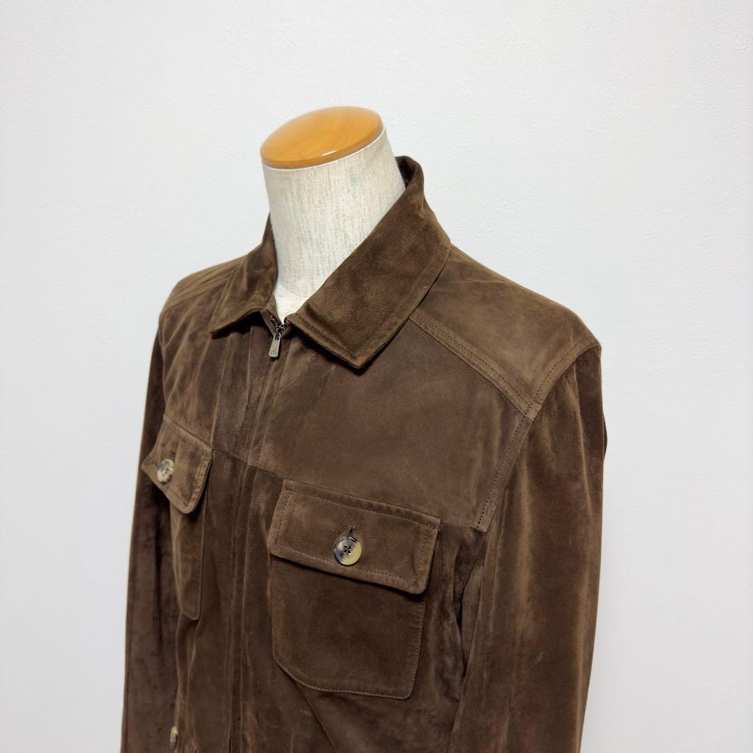 定価56万円 イザイア スウェードレザーM65ジャケット ブルゾン