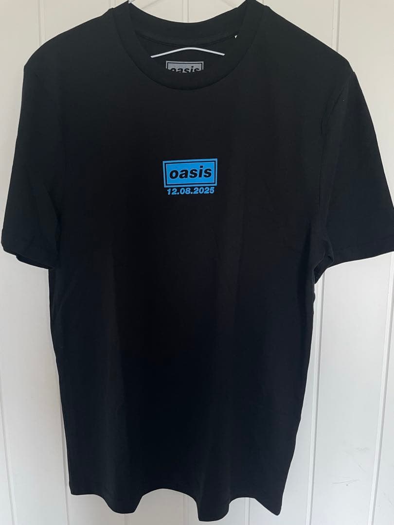 oasis エジンバラ公演限定ツアーTシャツ 黒 12.08.2025