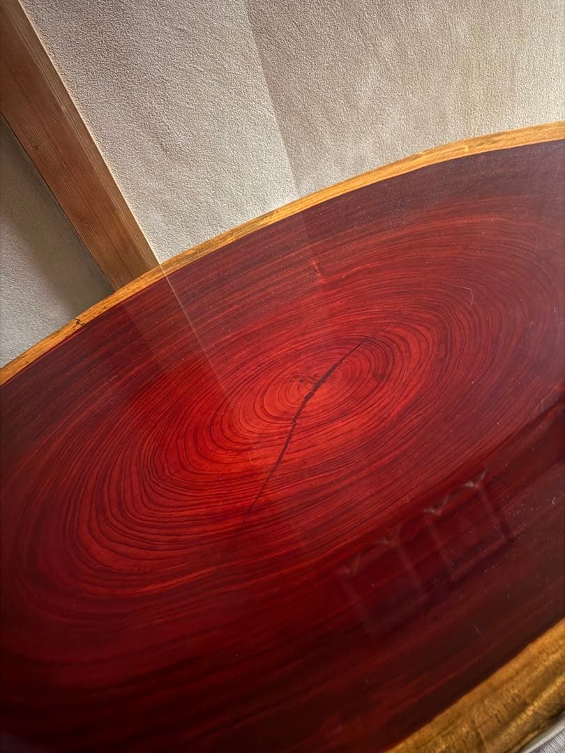 【中古】一枚板高級座卓　昭和レトロ　ヴィンテージ　古民家家具　ローテーブル