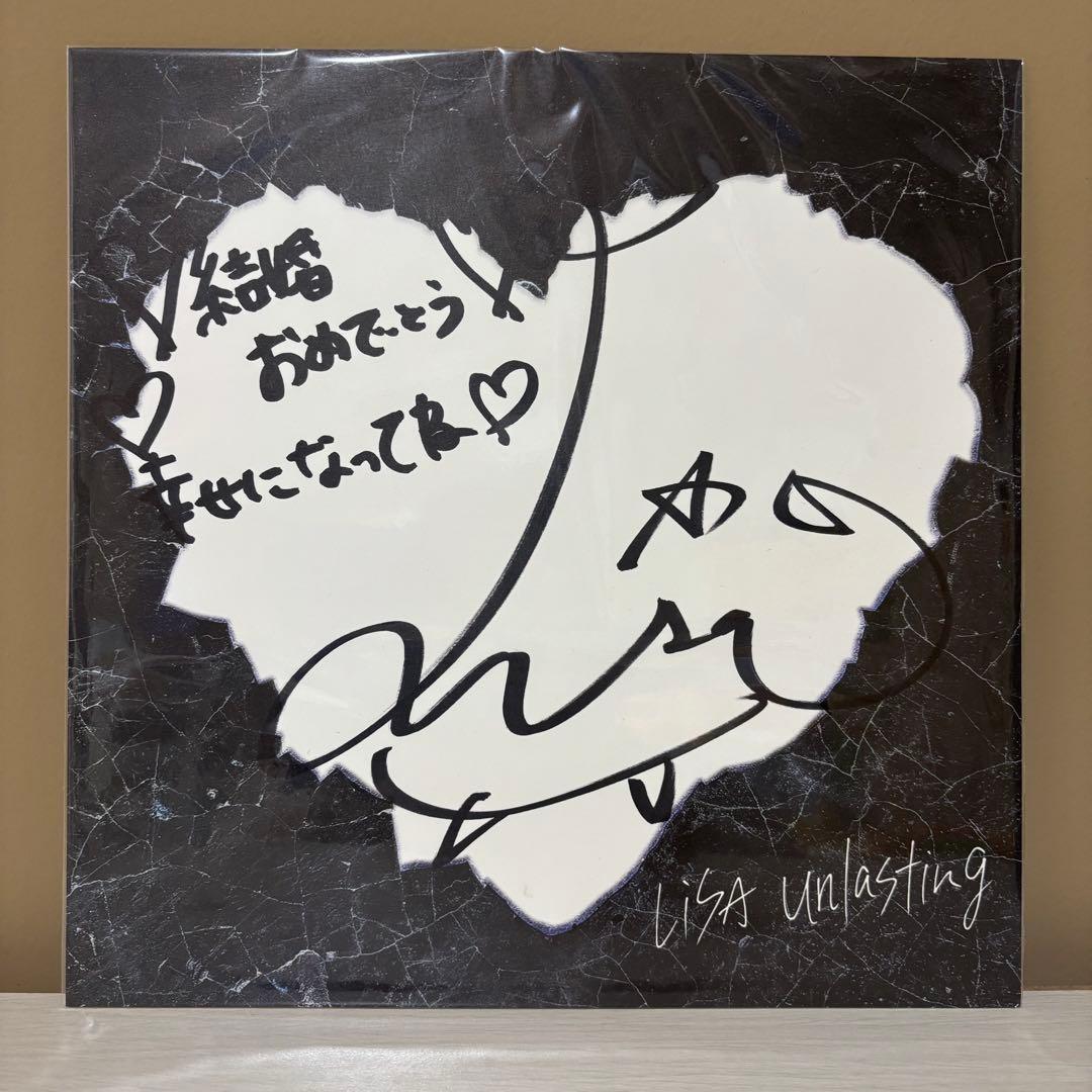 LiSA unlasting 直筆サイン色紙 グッズ サイン会