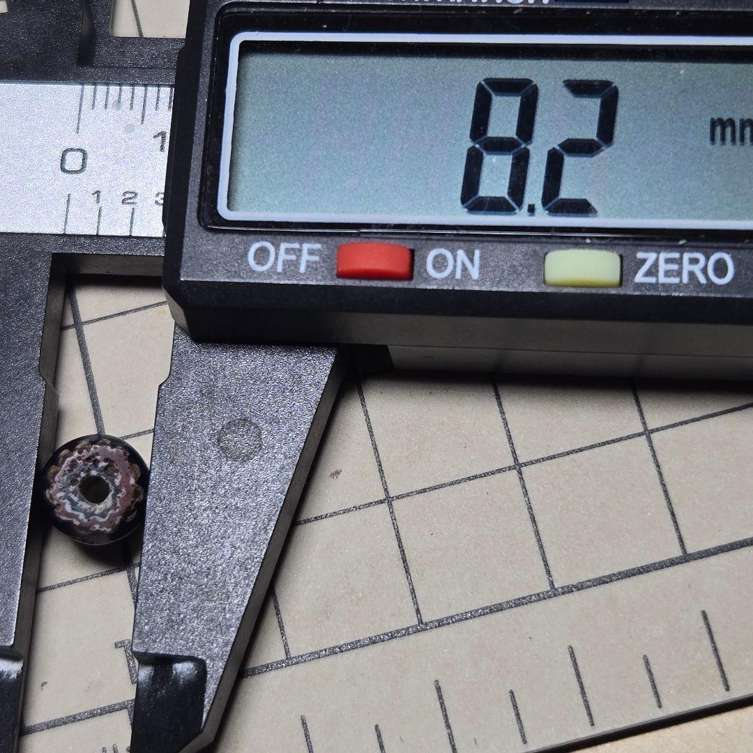 小粒　雰囲気抜群　７層シェブロンビーズ　goro's等のカスタムに　13