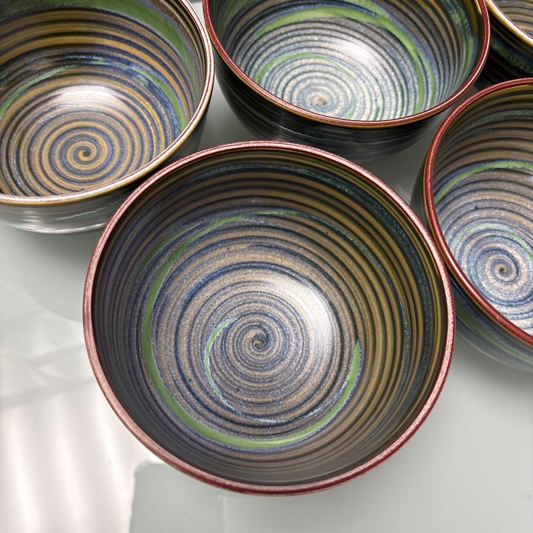 【常滑焼 抹茶碗】茶道具 抹茶茶碗 茶碗 茶器　5セット❗️