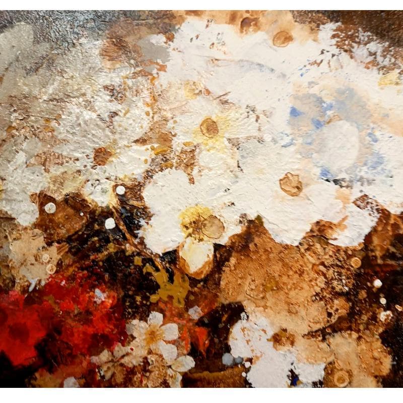 ☆ 稲垣 昌紀 ☆「白い花」　油絵　F4号　綺麗！