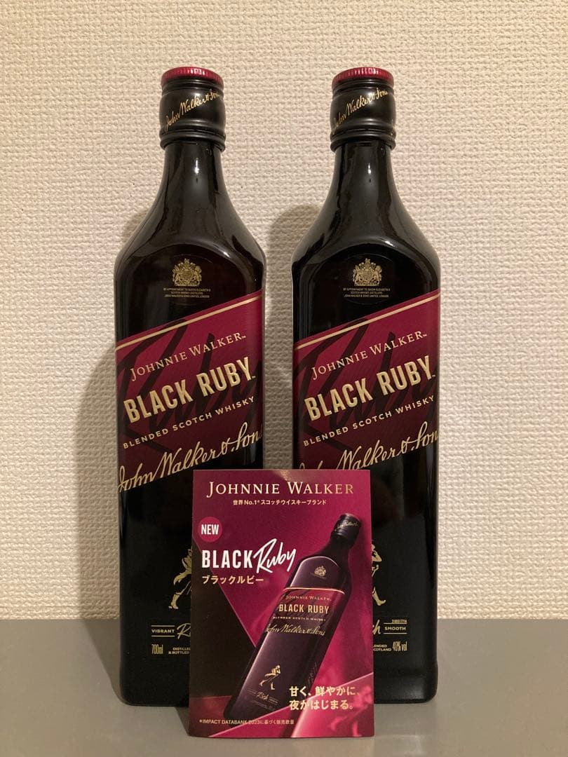 【2本セット】ジョニーウォーカー　ブラックルビー