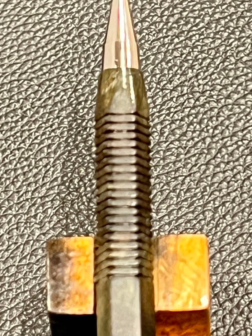 よしえ　スタビメイプル瘤木軸のみ+6角軸+スリット加工