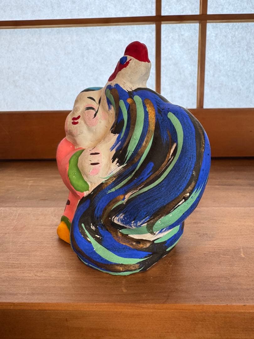 廃絶 香泉人形 『鶏抱き童子』郷土玩具 民藝 伝統文化 芸術 高知 滋賀