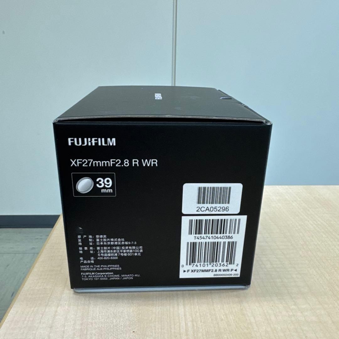 Fujifilm XF27mmF2.8 R WR レンズ