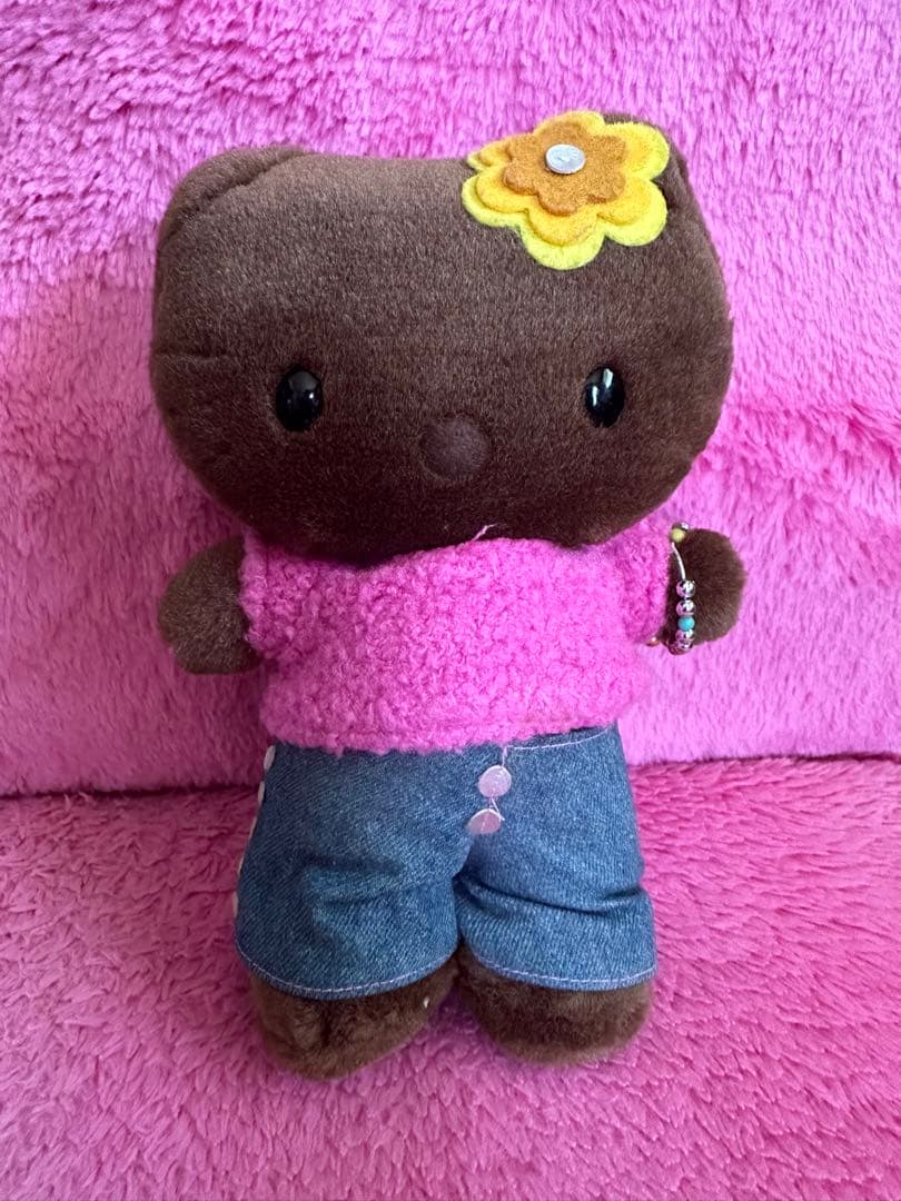 サンリオ ハローキティ VIVITIX ぬいぐるみ 日焼け　ガングロ　レア