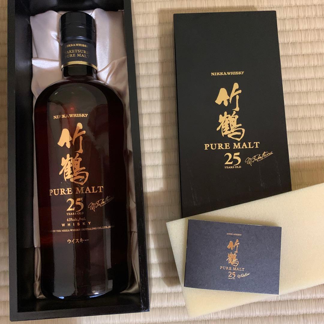 【新品】ニッカウヰスキー 竹鶴25年 ピュアモルト 700ml