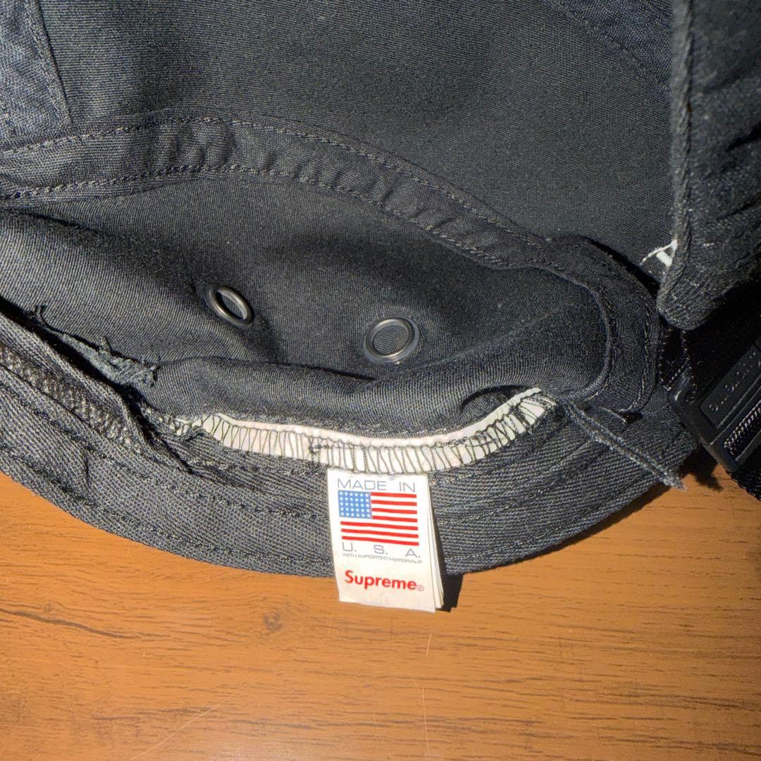 supreme キャップ ブラック