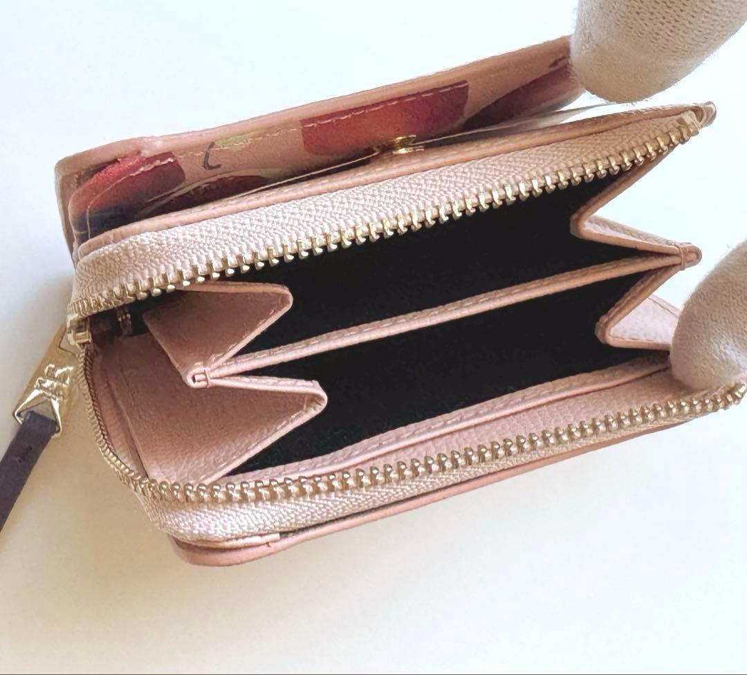 Paul Smith ポールスミス 二つ折り財布 折財布 レモンプリント ピンク