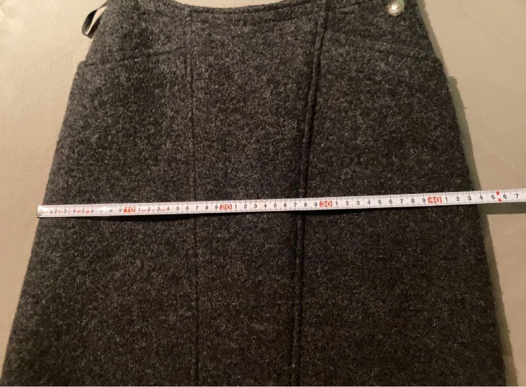 高級 CHANEL シャネル ヴィンテージ ウール スカート97A フランス製