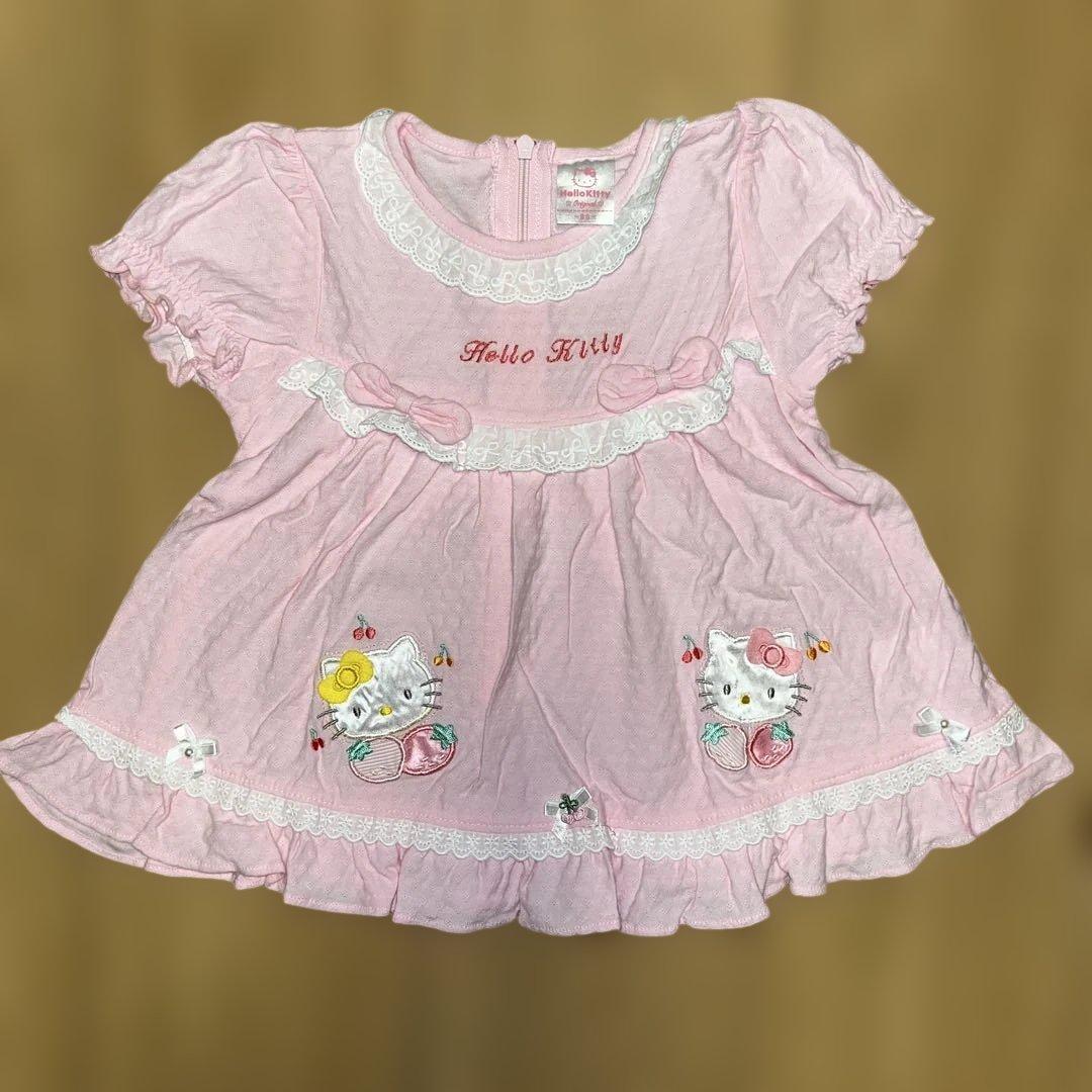 激レア❤️Hello Kitty ピンク フリルセット サイズ90