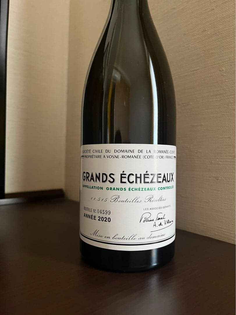 ち*ー様 GRANDS ÉCHEZEAUX 2020 750ml 空き瓶 コルク