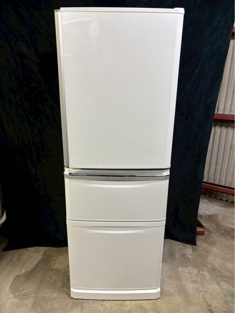 三菱 冷蔵庫 MR-C34A-W 2017年製 335L 右開き