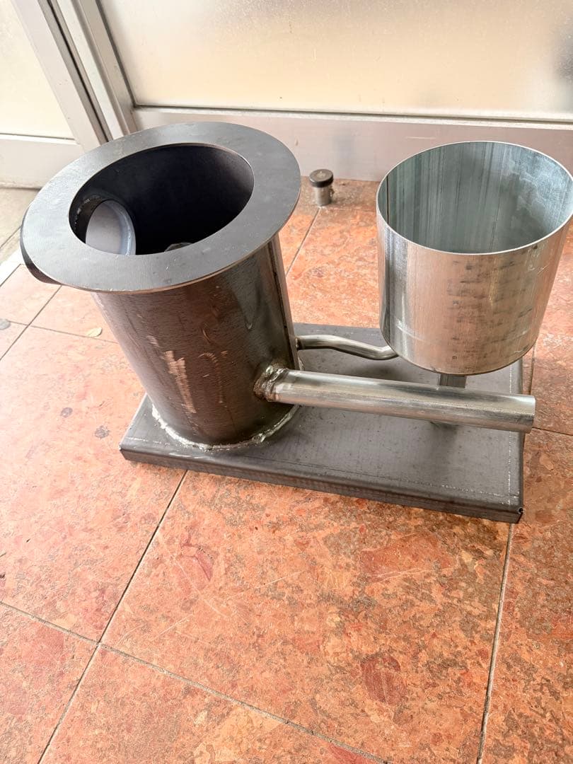 廃油ストーブ　耐熱塗装無し　送風機付き