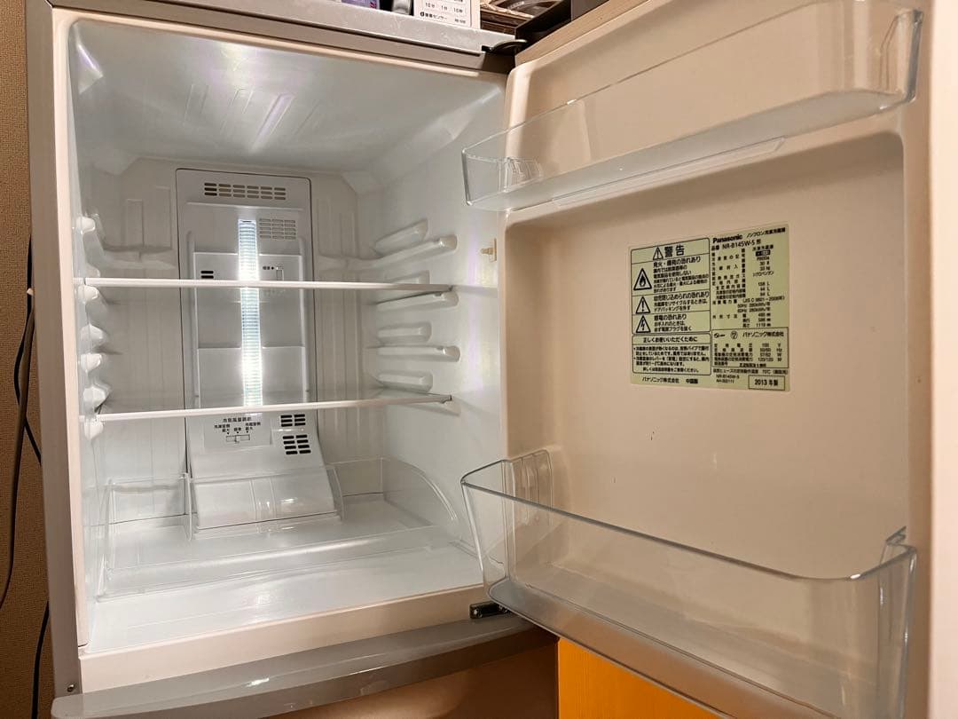 Panasonic◆冷蔵庫◆一人暮らし◆2013年製◆NR-B145W-S形