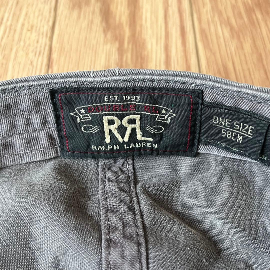 RRL レザーストラップ コットンキャップ