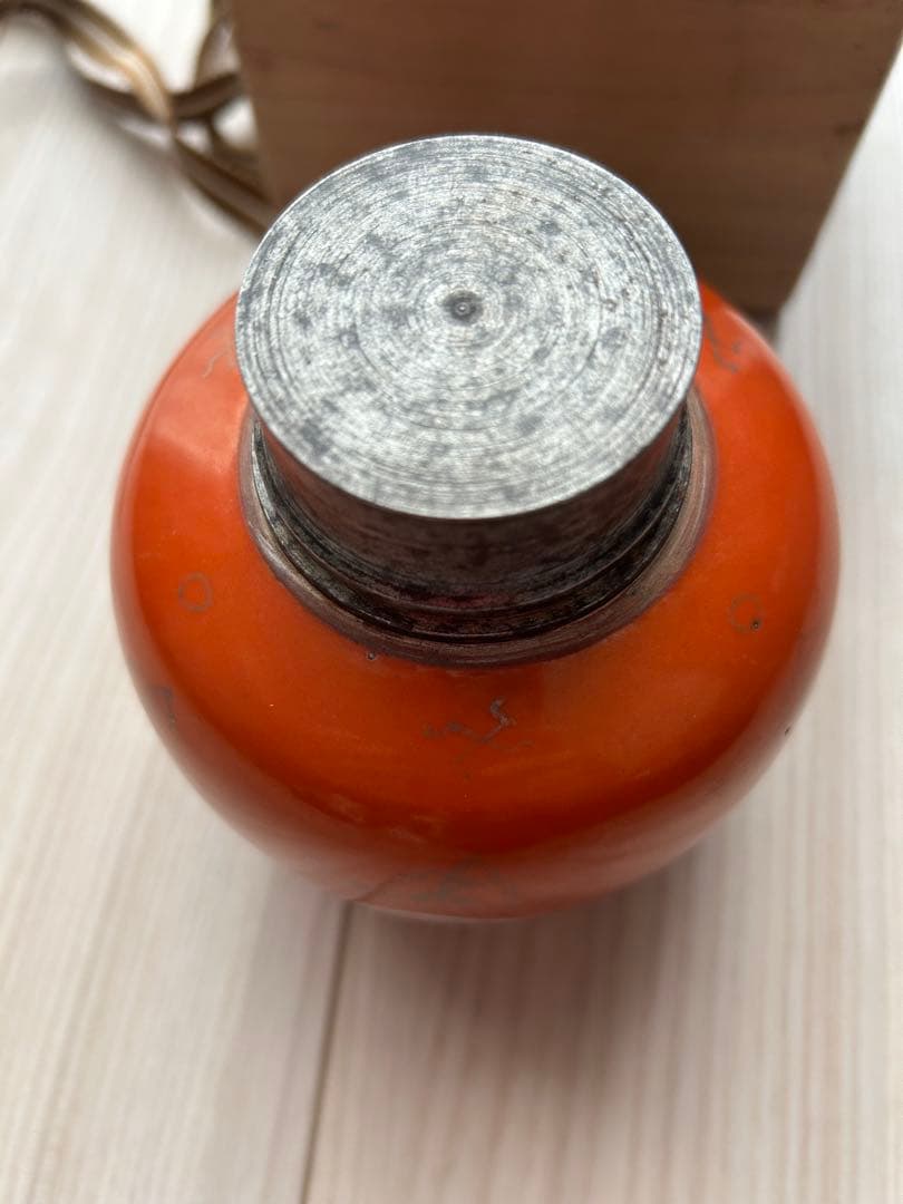 【内容必読】骨董品　赤繪南京　茶入れ