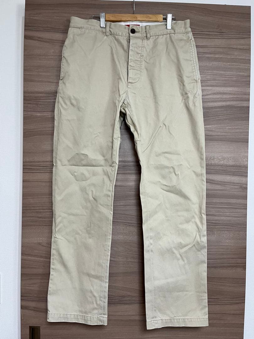 supreme チノパン　ベージュ