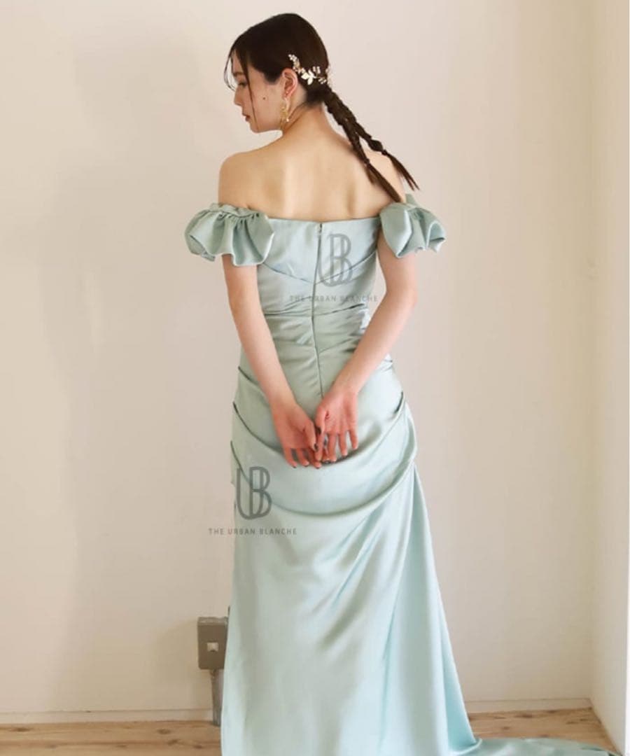 THE URBAN BLANCHE カラーマーメイドドレス グリーン