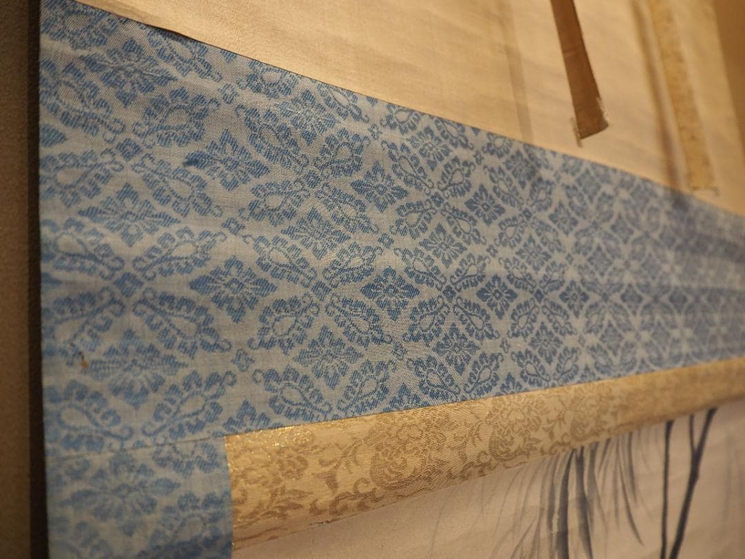 松村景文自筆『柳に蛍之図』掛軸　江戸後期