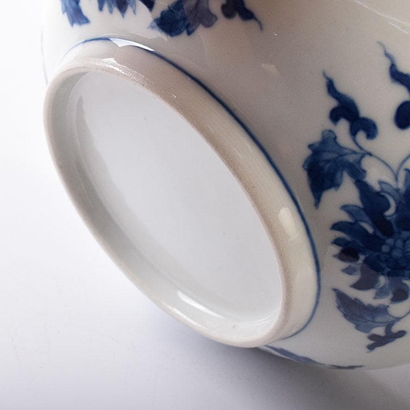 伊万里焼　古伊万里　染付　竹花文　鉢　一対　Ｃ　7603