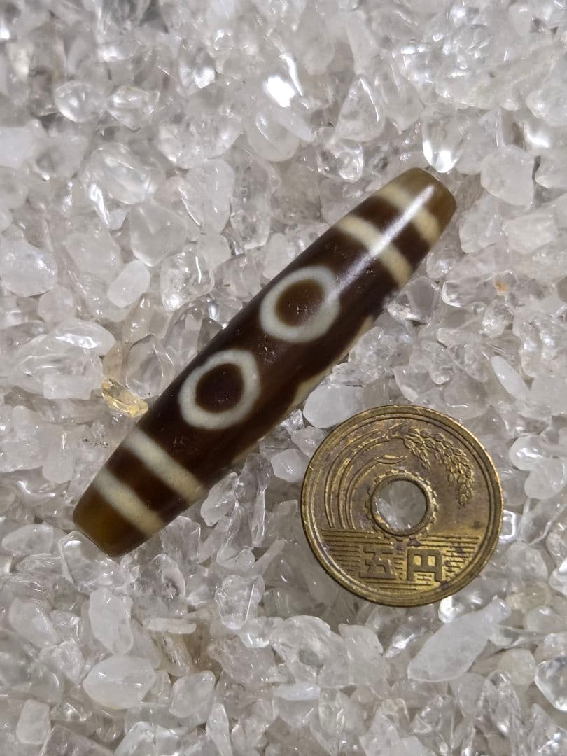 067　天珠　正統派　三眼天珠　dzibeads！