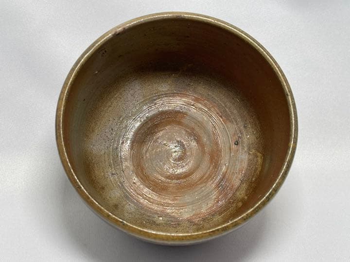 山本陶秀　備前焼茶碗　人間国宝　無傷　未使用品　抹茶茶碗　茶道具　共箱　在印