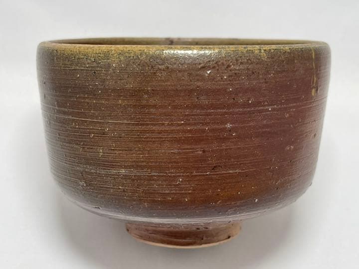 山本陶秀　備前焼茶碗　人間国宝　無傷　未使用品　抹茶茶碗　茶道具　共箱　在印