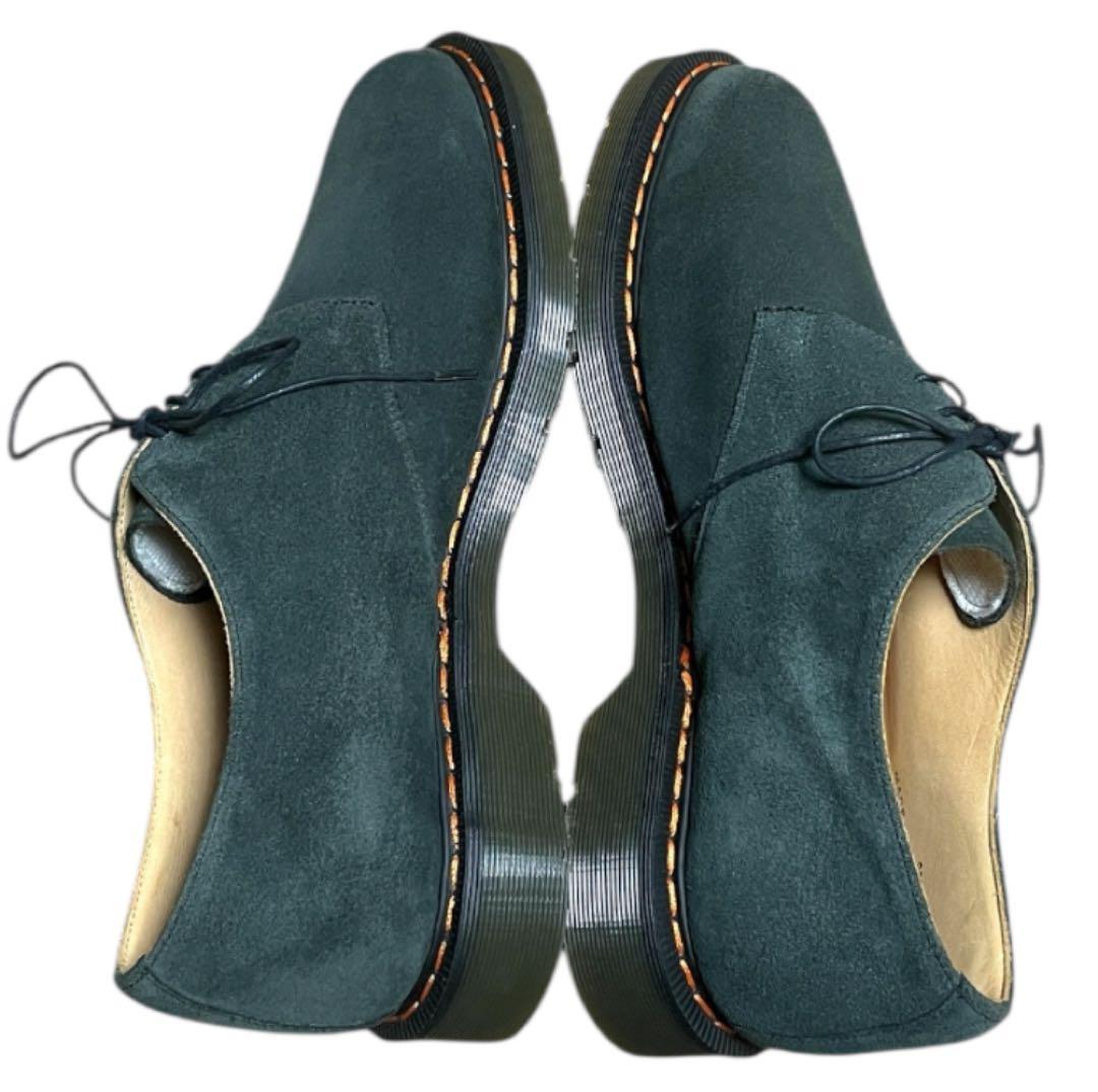 イギリス製 別注品 SOLOVAIR 3ホール レザーシューズ UK9 グリーン