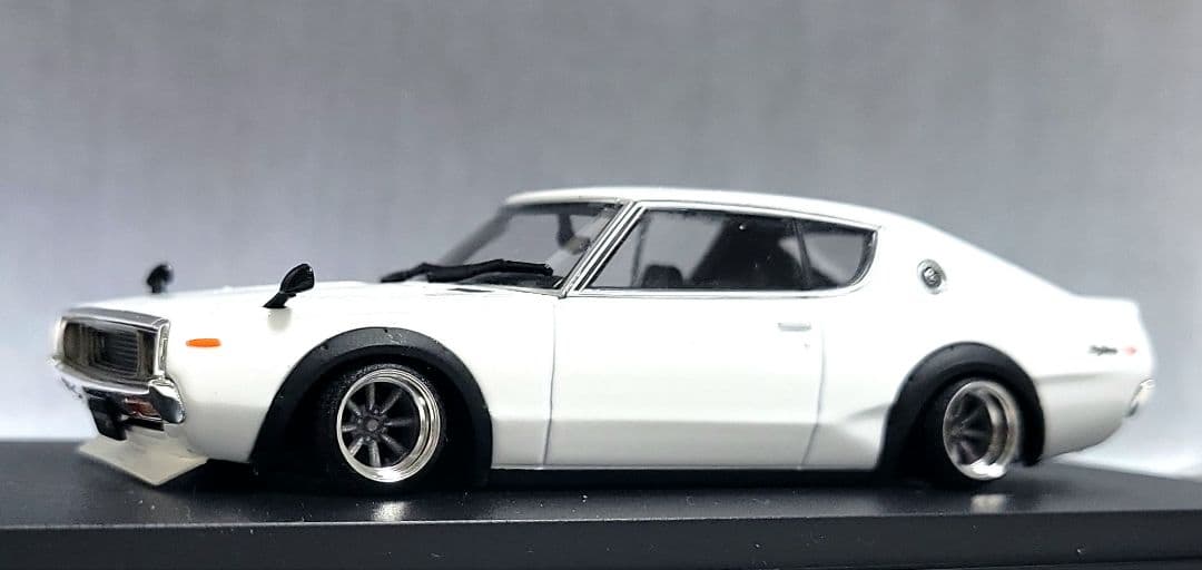よーよ1/43　スカイライン改　ケンメリ2Dr　ワタナベ　アルミ製　深リム