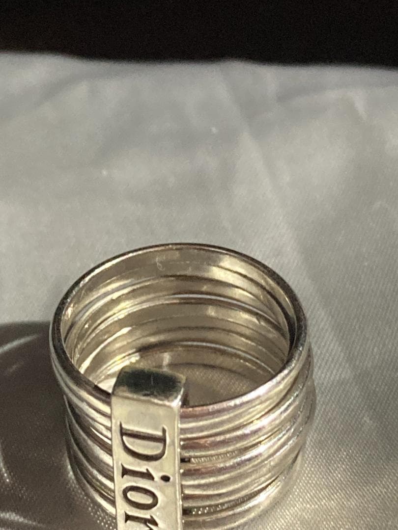 美品 Dior ディオール 7連 リング 指輪 シルバー 925 15号