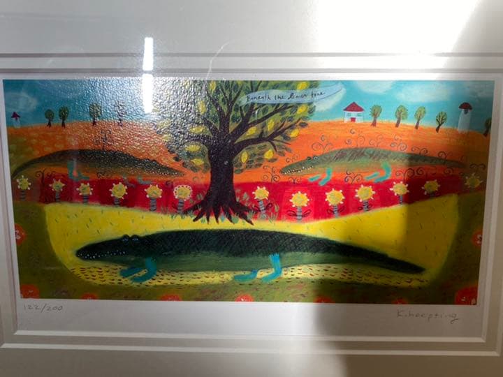 カレンホイプティング　レモンの木の下で　ワニ　ジクレー　200枚限定