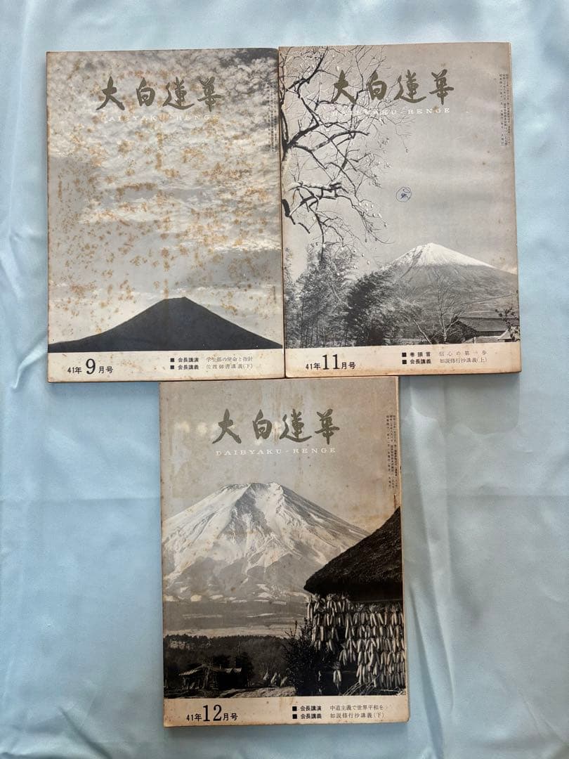 大白蓮華　昭和41年（1966） 1月〜12月号、11冊セット