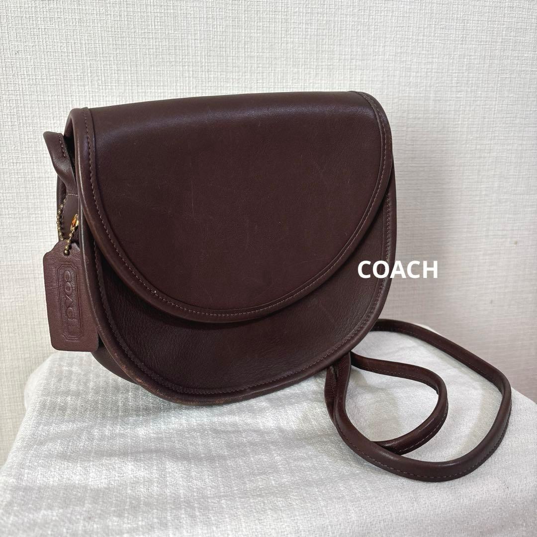 OLD COACH オールドコーチ USA製 ショルダーバッグ レザー 鞄