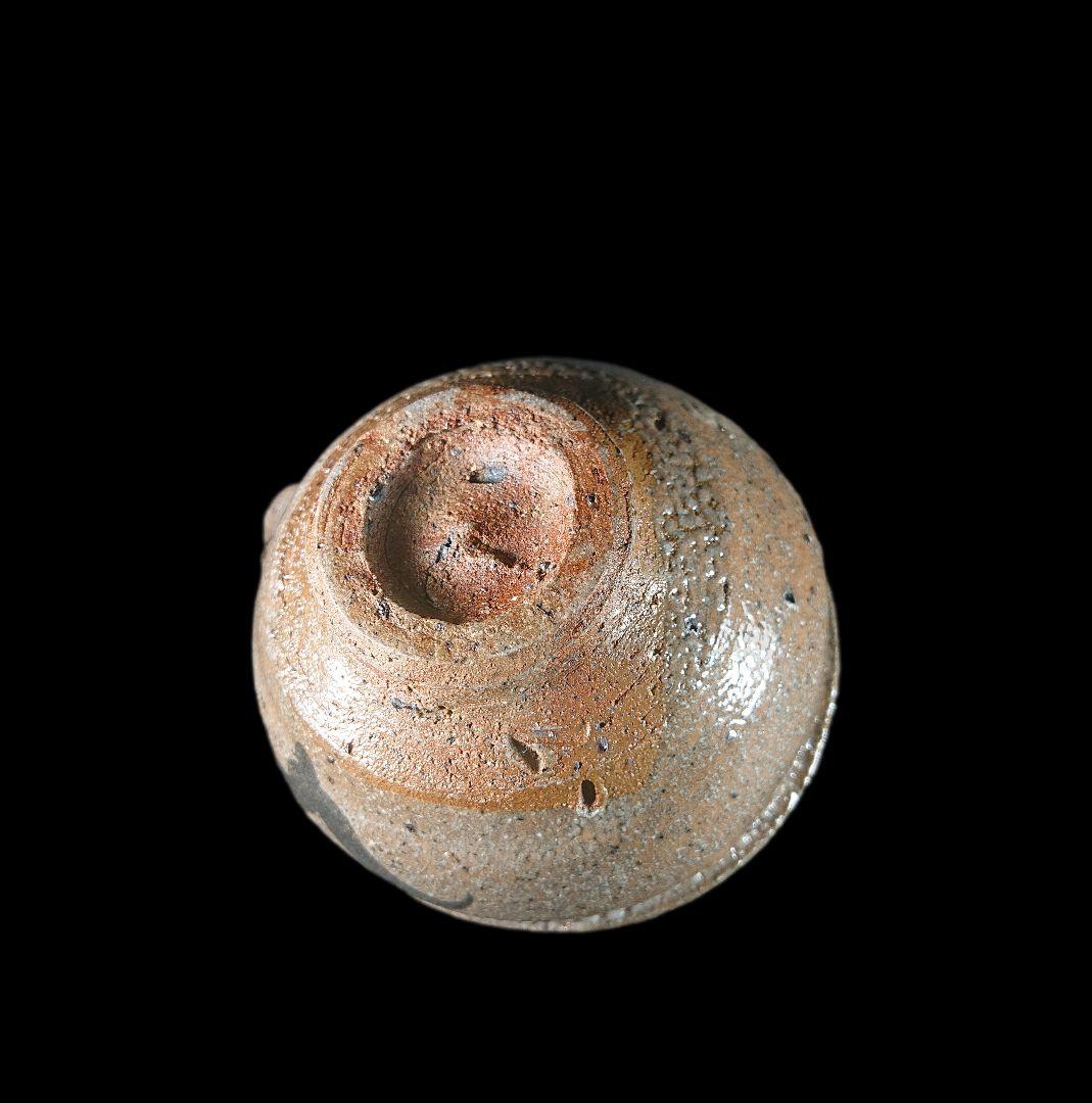 ■唐津焼 丸田宗彦 絵唐津片口ぐい呑 共箱、共布、栞揃い #ぐい呑み #丸田宗彦