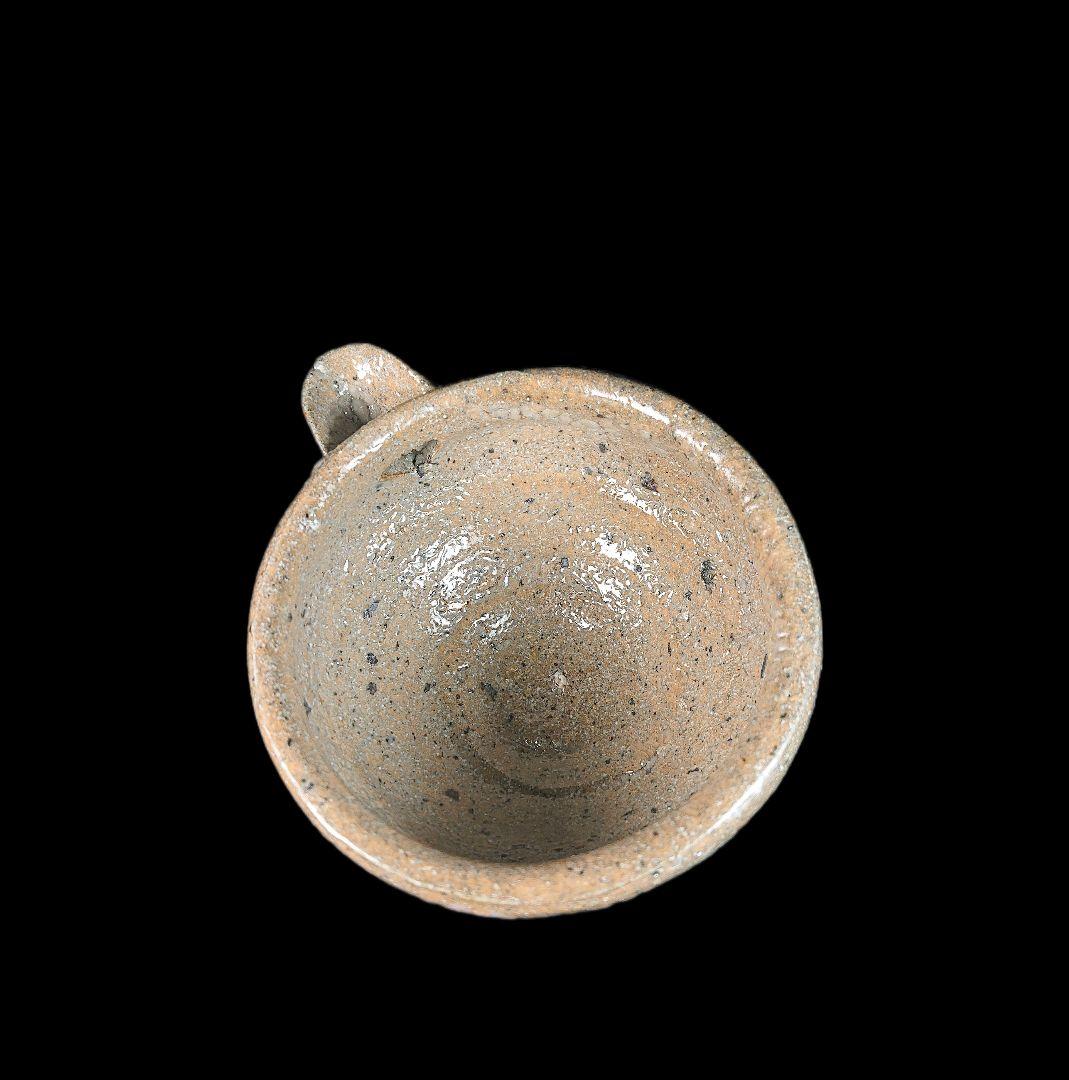 ■唐津焼 丸田宗彦 絵唐津片口ぐい呑 共箱、共布、栞揃い #ぐい呑み #丸田宗彦