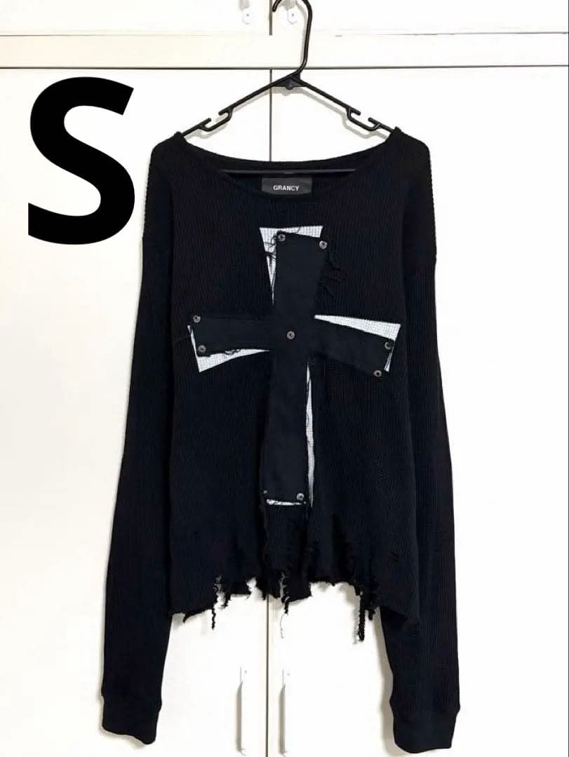 GRANCY クロスパッチダメージ サーマル ロンT S
