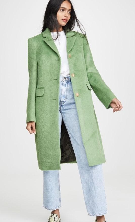 Acne Studios アルパカシャギー チェスターコート