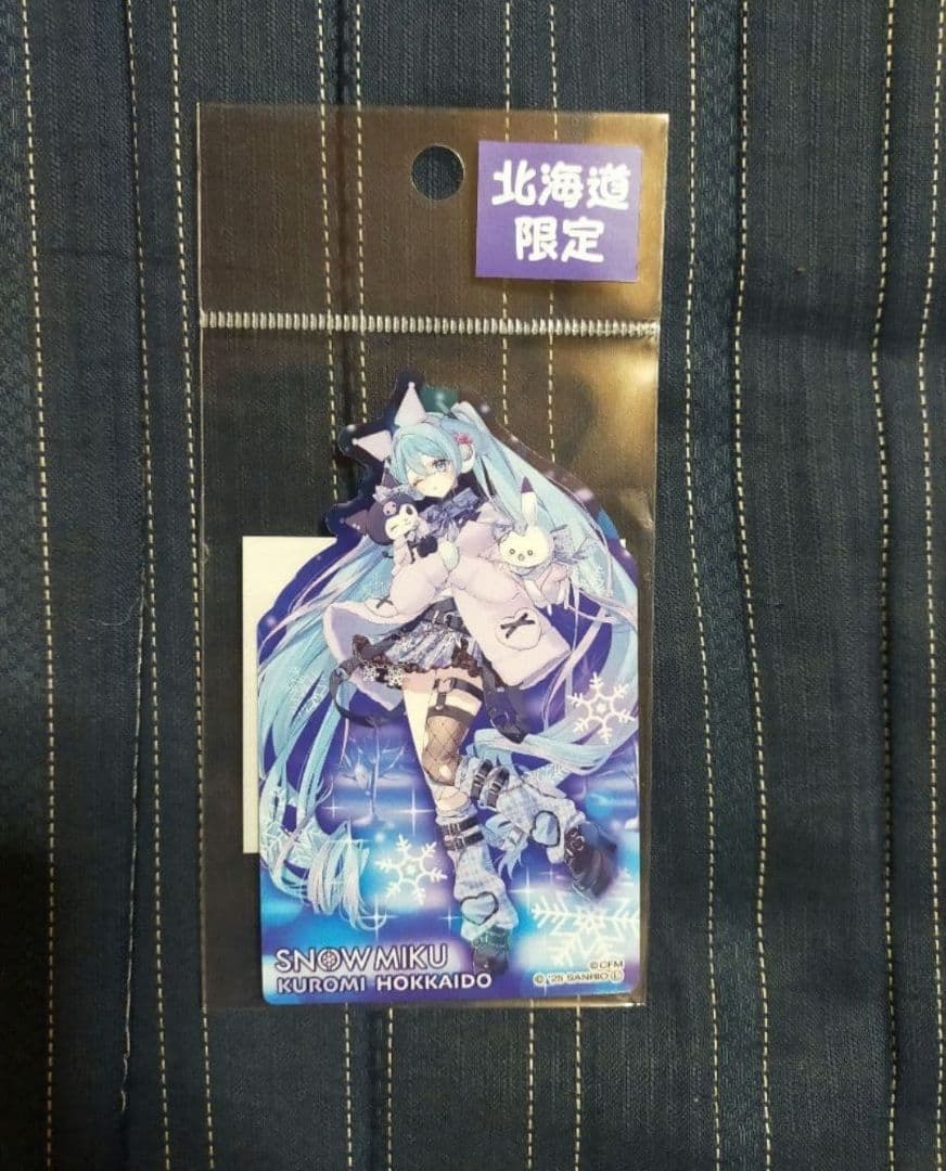 ③　2026年 雪ミク×クロミ　チェック柄　 7点セット