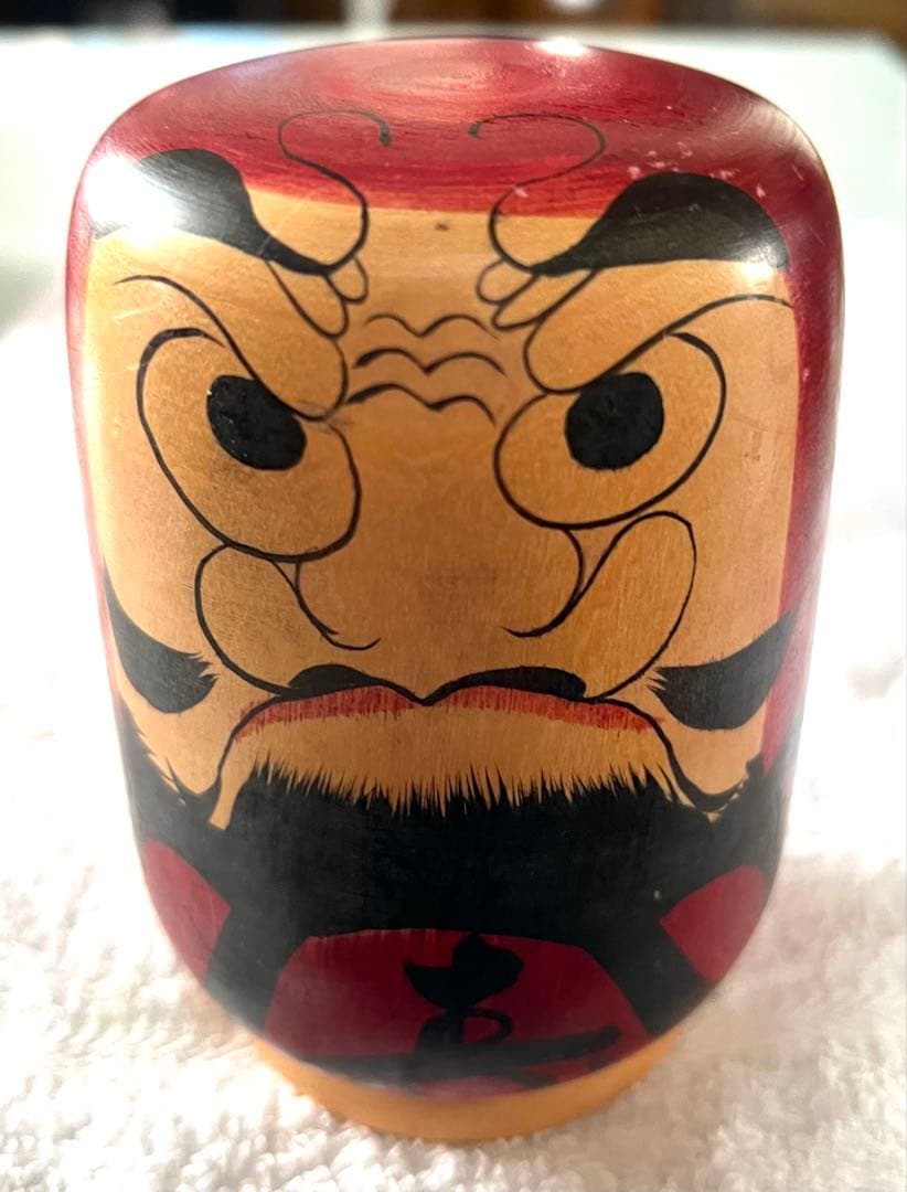 手作り　達磨十聚　ガラスケース付き