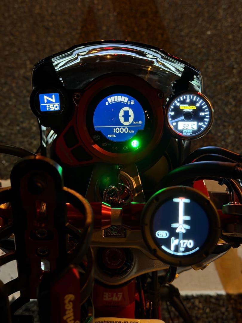 モンキー125ラージリアキャリアクロムメッキ純正サイドバッグキャリア特定セット