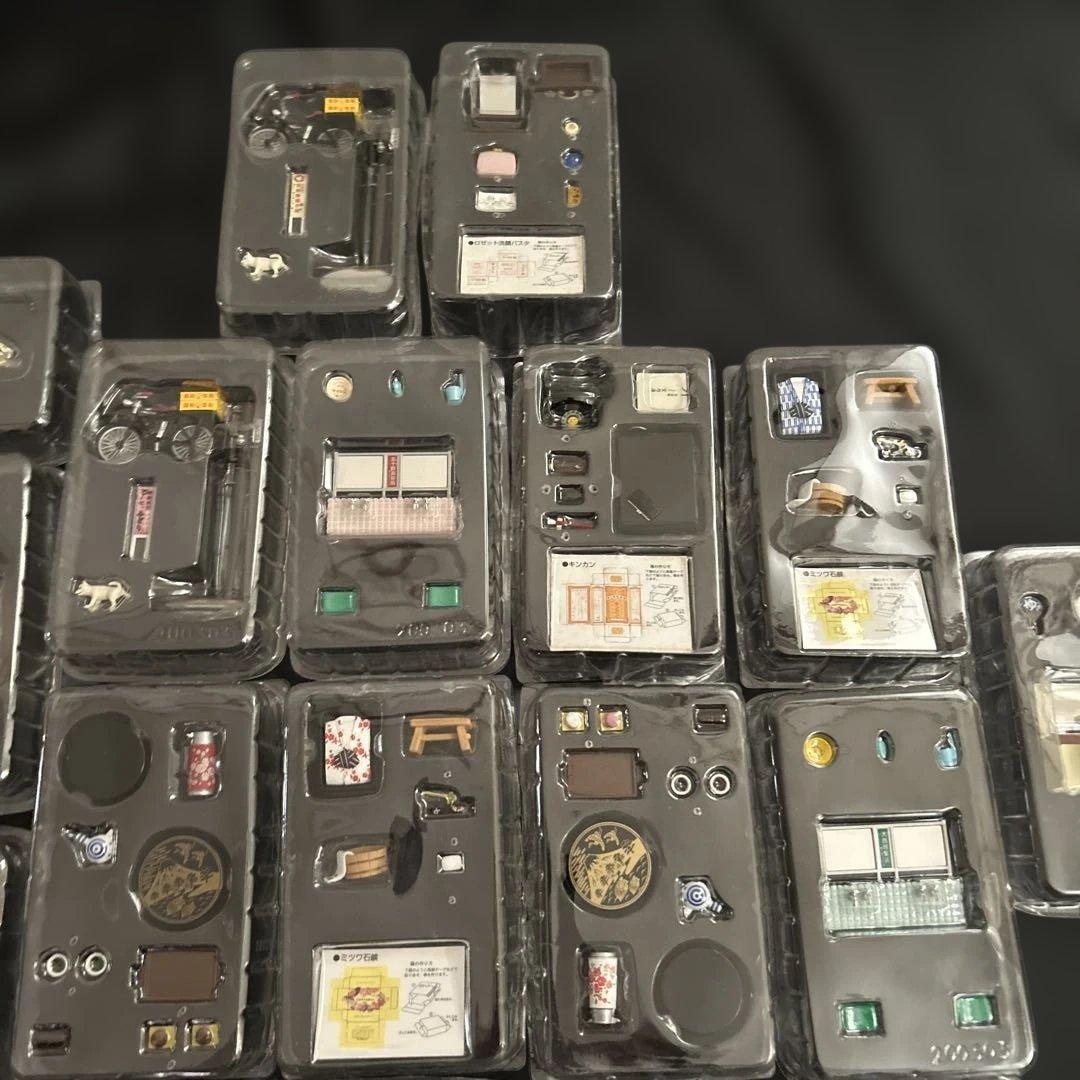 昭和おもひで銭湯 他 ミニチュアフィギュアセットカタログ入れて20点