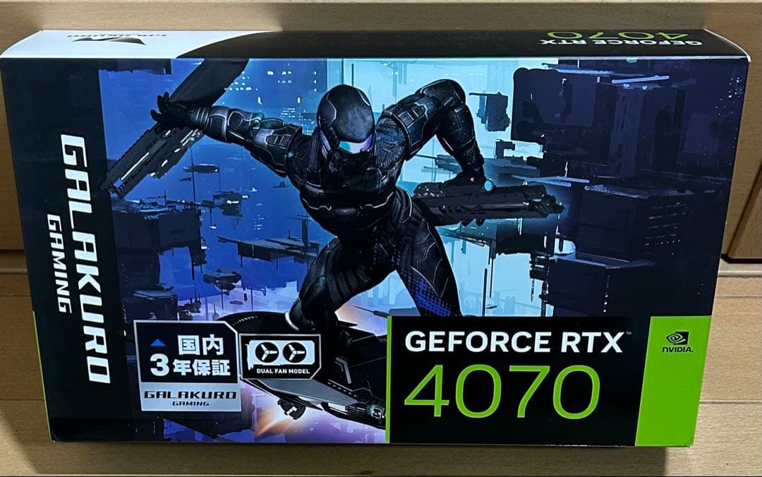 玄人志向 グラフィックボード GG-RTX4070-E12GB/DF2