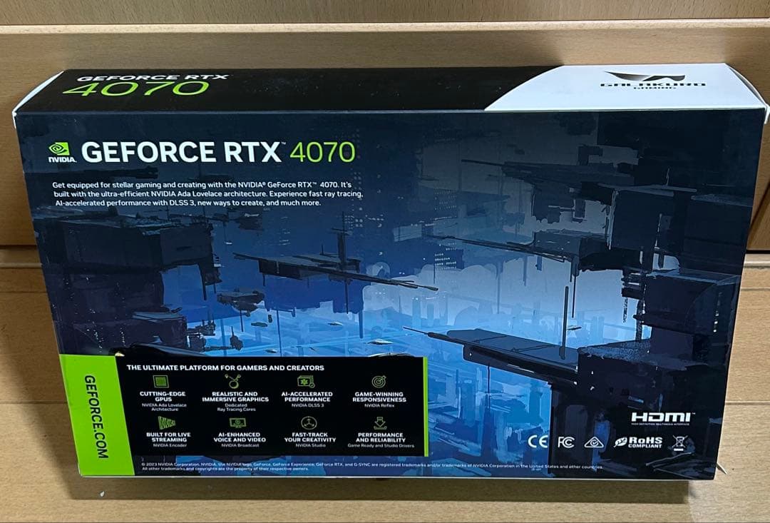 玄人志向 グラフィックボード GG-RTX4070-E12GB/DF2